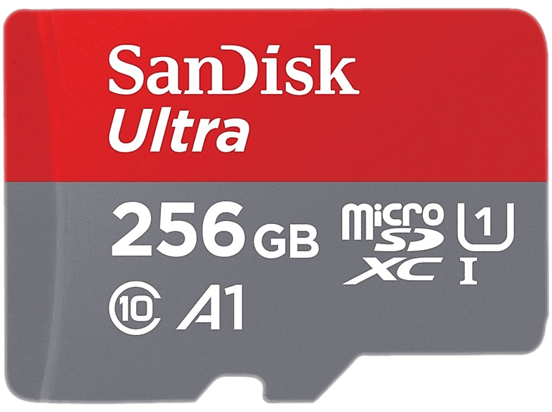 Sandisk Microsdxc Geheugenkaart Ultra A1 256 Gb Met Sd-adaptater (0619659200565)