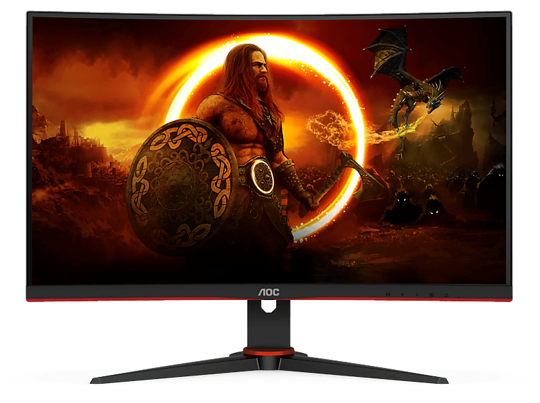 AOC C24G2AE/BK 23,6'' Ívelt FullHD 165 Hz 16:9 FreeSync VA LED Gamer Monitor