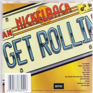CD-Cover mit 'Nickelback' und dem Titel 'Get Rollin'.