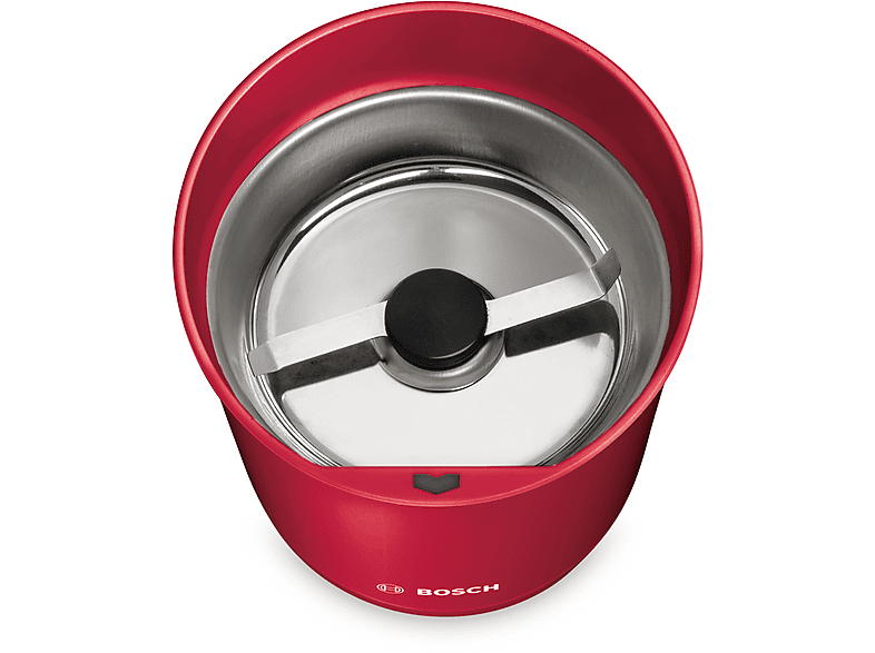 Bosch TSM6A014R Kaffeemühle (Rot, 180 Watt, Edelstahl-Mahlschale, 2-flügliges Edelstahl-Schlagmesser) — Foto 4 von 5
