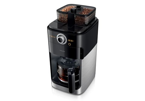 Kaffeemaschine PHILIPS HD7769/00 & mit Liter, 1,2 Brew 1000 Kaffeemaschine Glaskanne, Watt, MediaMarkt Schwarz/Metall Grind 