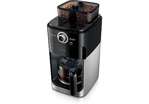 Kaffeemaschine PHILIPS HD7769/00 Grind & Brew mit Glaskanne, 1,2 Liter,  1000 Watt, Kaffeemaschine Schwarz/Metall | MediaMarkt