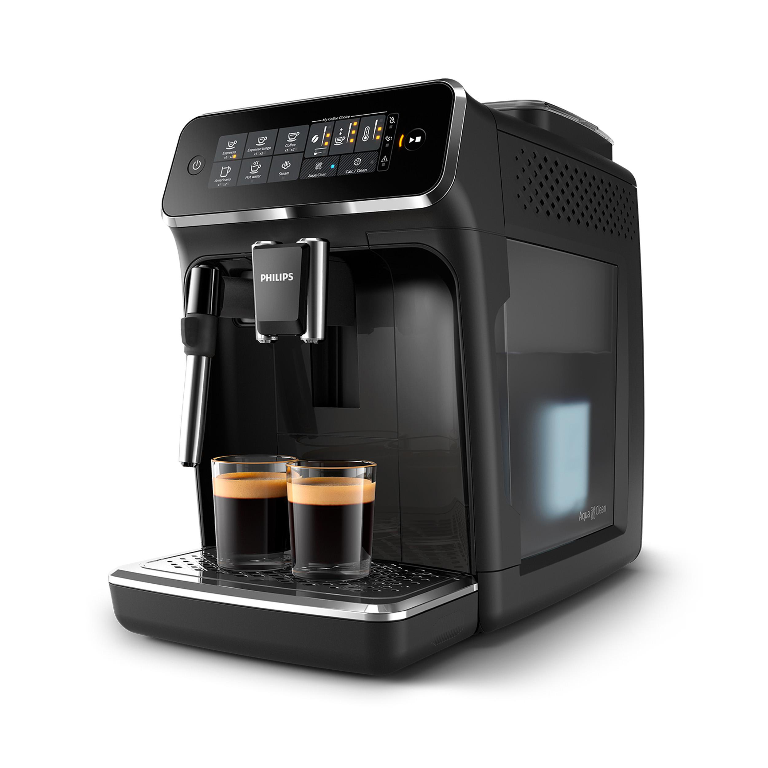 PHILIPS EP3221/40 Series 3200 4 Kaffeespezialitäten Kaffeevollautomat Klavierlack-Schwarz