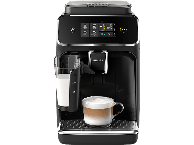 PHILIPS EP2231/40 Serie 2200 LatteGo Matt-Schwarz/Klavierlack-Schwarz 3 Kaffeespezialitäten Kaffeevollautomat