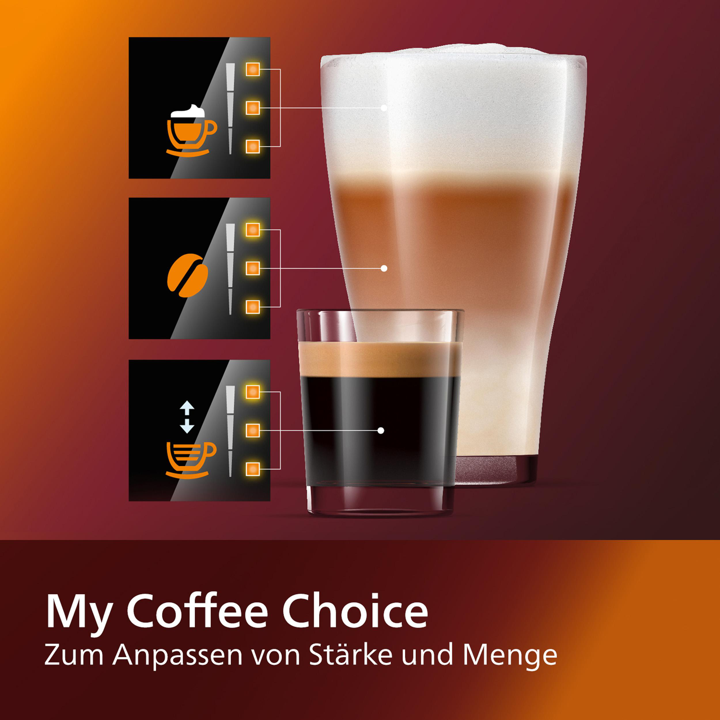 PHILIPS EP3246/70 Serie 3200 LatteGo 5 Kaffeespezialitäten Kaffeevollautomat Matt-Schwarz/Silber-lackierte Arena