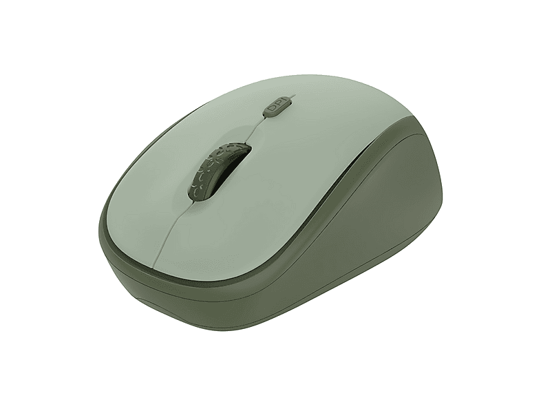 MOUSE WIRELESS TRUST YVI+ WRLS MOUSE, Collegamento Wireless, Ingresso: Otticamente a diodi laser, Scrolling 2 direzioni, Risoluzione max 1600 dpi, Green