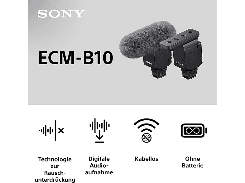 Thumbnail - SONY Shotgun ECM-B10 Mikrofon