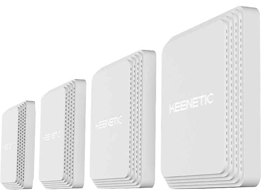 KEENETIC Confezione da 4 Voyager Pro - Mesh Wi-Fi-6 Router (Bianco)