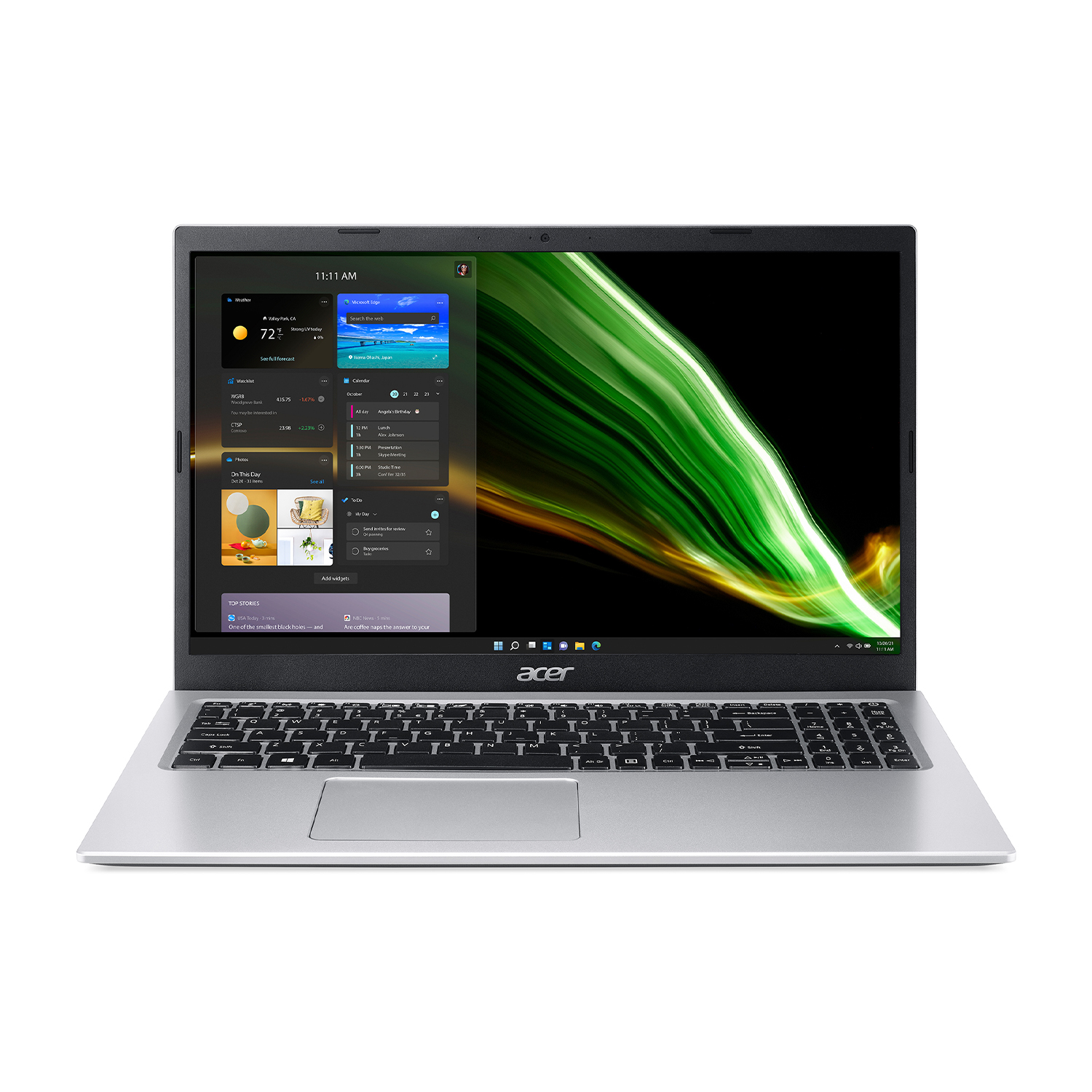 Acer Aspire 1 A115-32-C64E, 15,6 pollici, processore Intel® Celeron N4500, Intel UHD Graphics, 4 GB, 128 GB Ssd, Silver