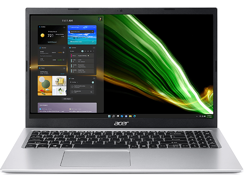 ACER Aspire 1 A115-32-C64E, 15,6 ”, processore Intel® Celeron N4500, INTEL UHD Graphics, 4 GB, 128 GB SSD, Argento