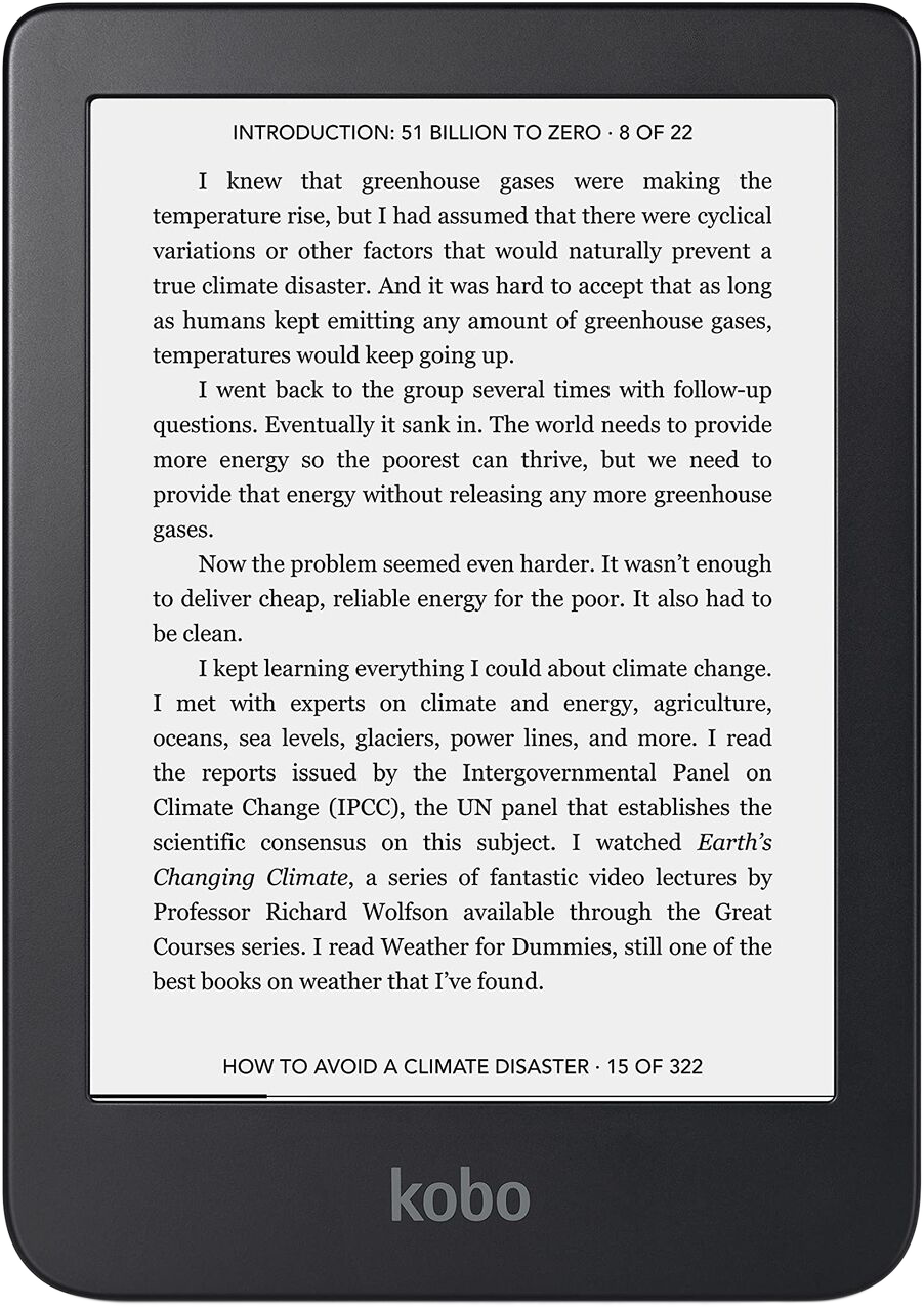 KOBO Clara 2E 6" 16GB Fekete eBook olvasó