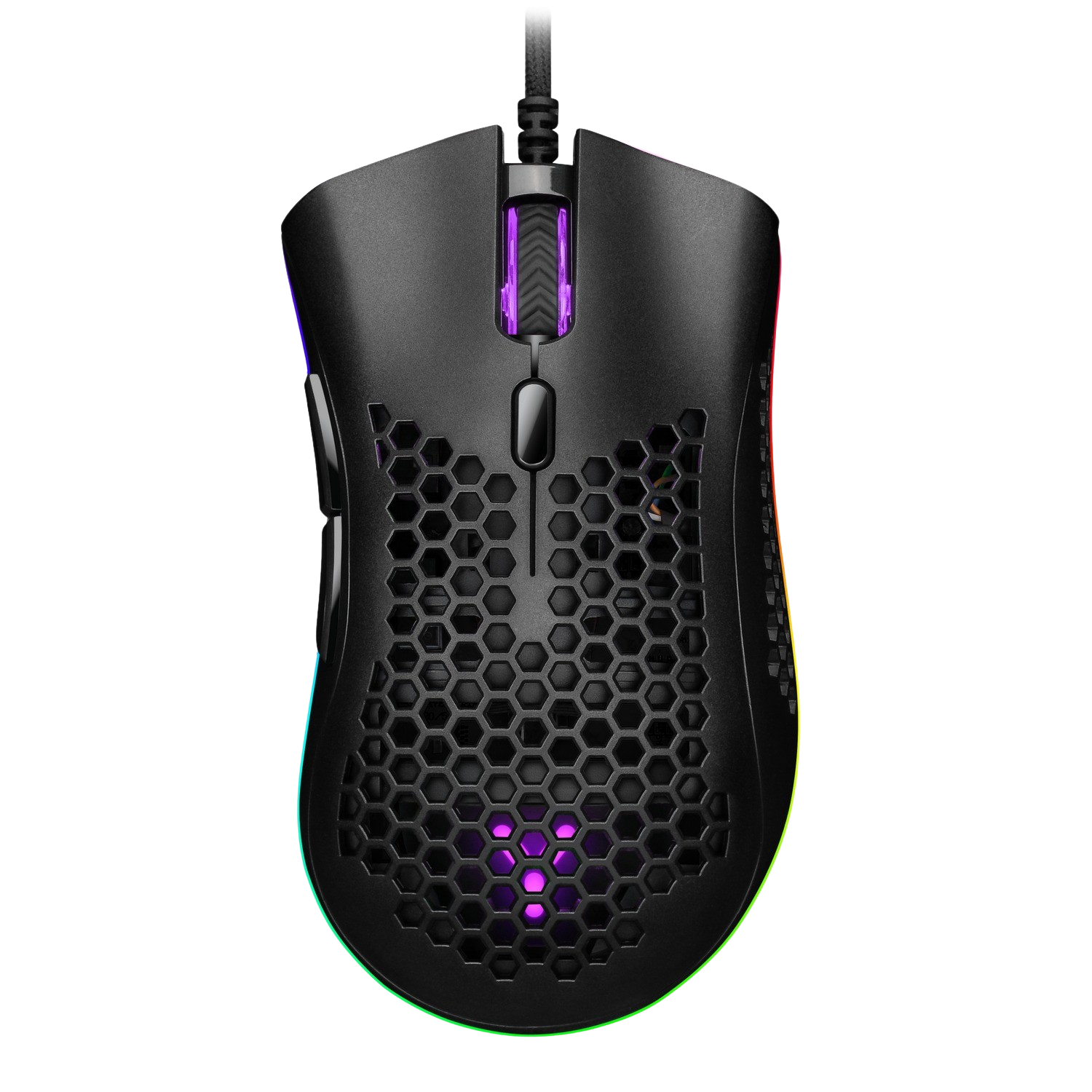 ISY IGM 4500-BK Honeycomb RGB Gamingmuis Zwart