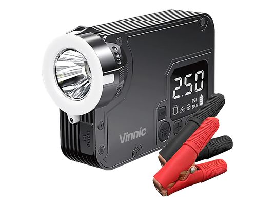 VINNIC VPCA-A9BK - Multifunktions-Starthilfegerät (Schwarz)