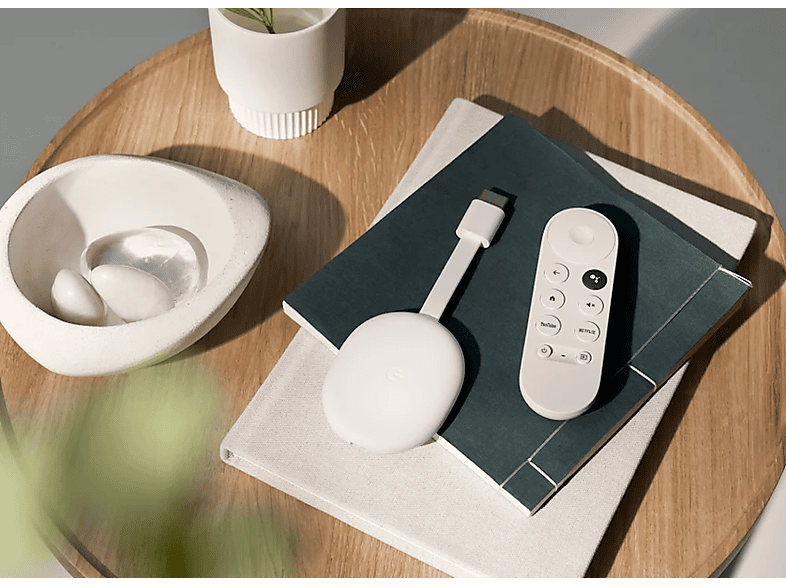 GOOGLE Chromecast mit Google TV | Chromecast (Schnee) | MediaMarkt