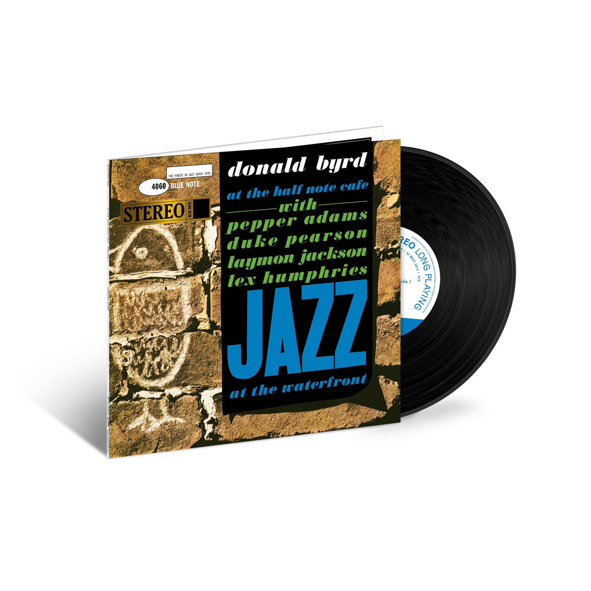 Ein Vinyl-Schallplatten-Albumcover. Das Album trägt den Titel „Jazz at the Waterfront“.
