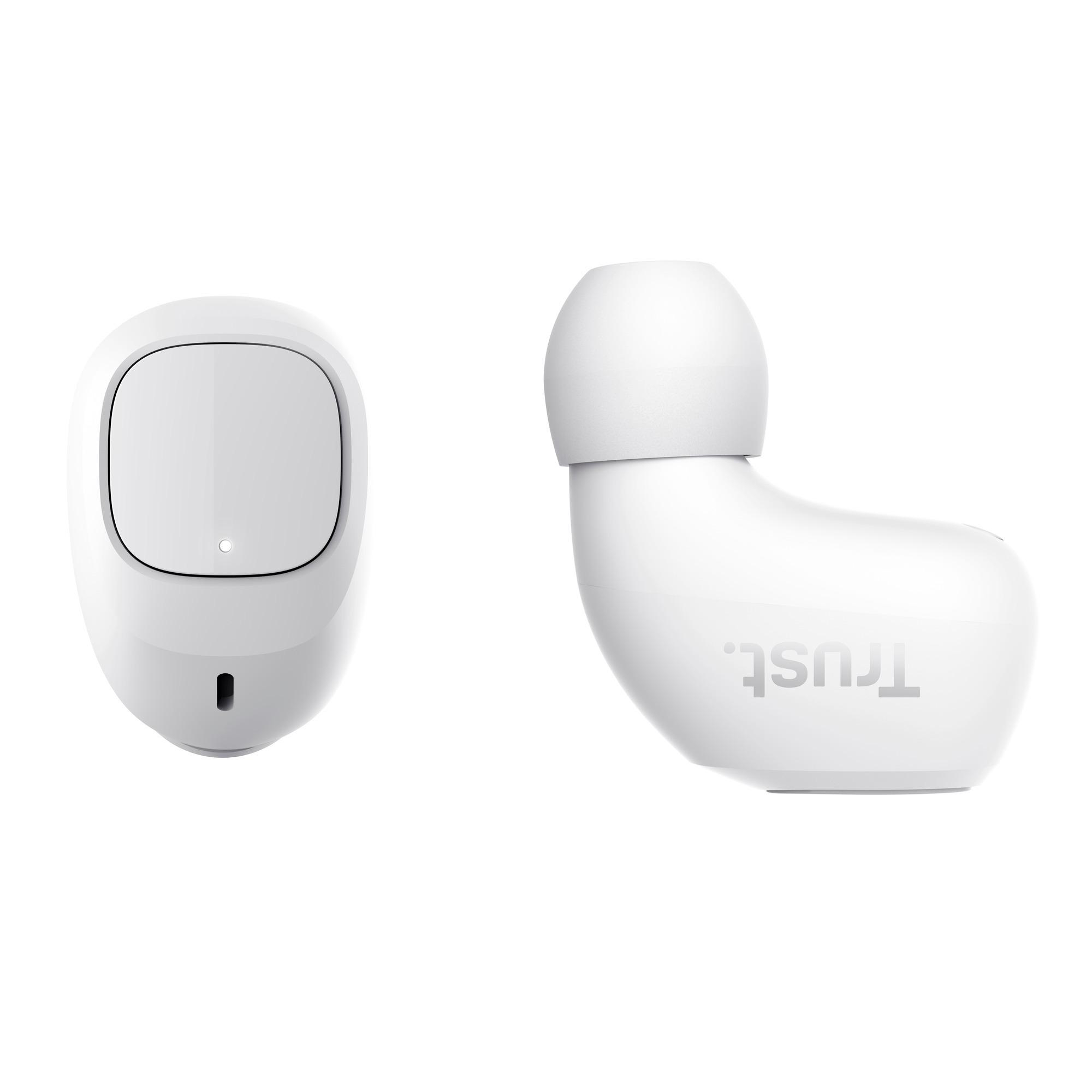 TRUST Nika Compact True In-ear Bluetooth Kopfhörer Weiß Wireless