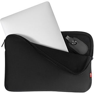Funda tablet - ISY INB-500-1, 13.3", Universal, Espuma y terciopelo, Negro
