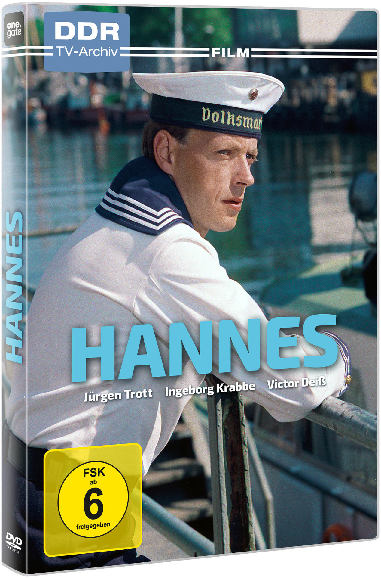DVD-Hülle mit einem Mann in Matrosenuniform, Titel ist Hannes.