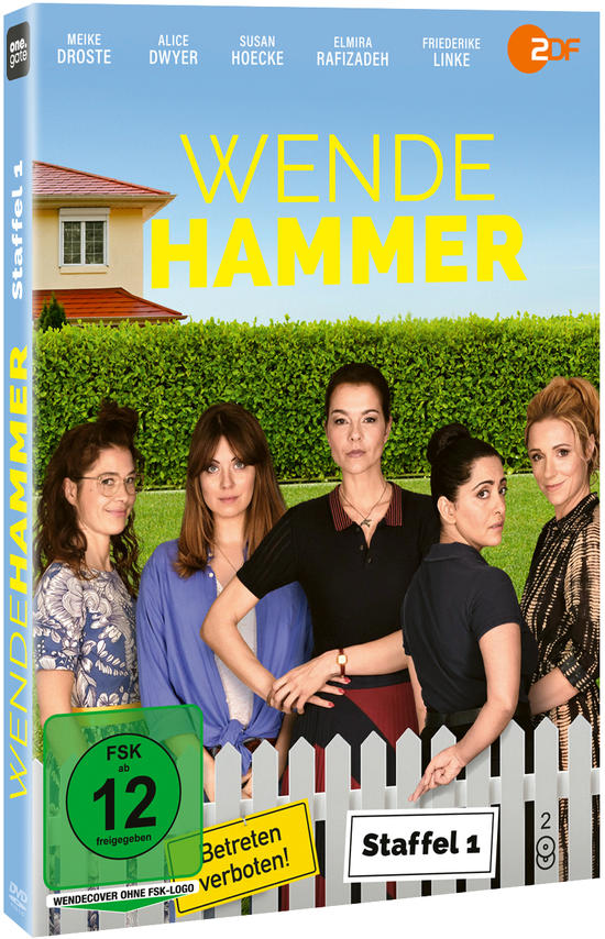 DVD-Cover der Serie Wendehammer. Fünf Frauen stehen vor einem Haus.