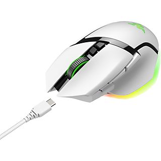 RAZER BASILISK V3 PRO WHITE - , Optique avec diodes électroluminescentes, 30000 dpi, 