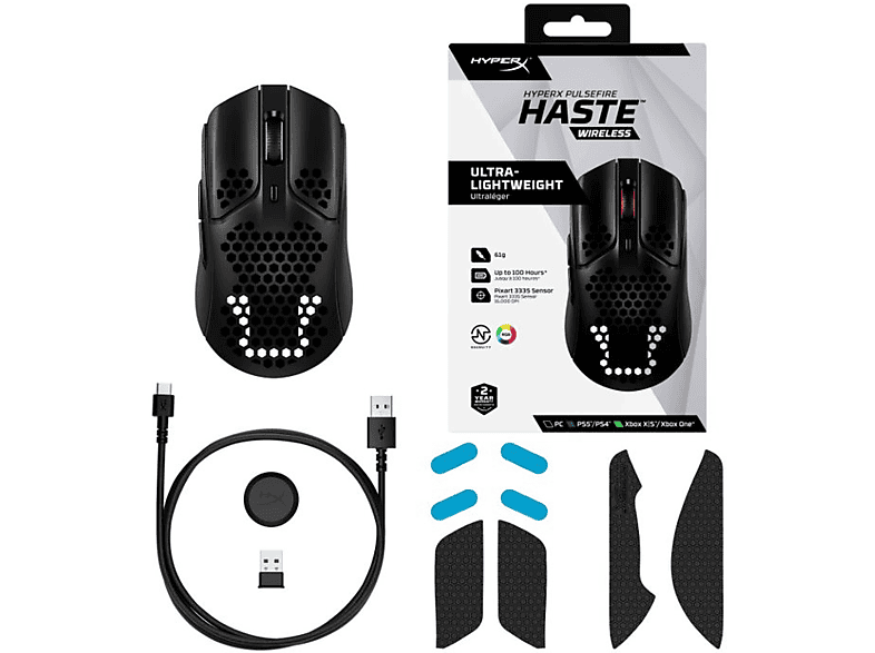 HYPERX Pulsefire Haste Kablosuz Gaming Mouse Siyah_2