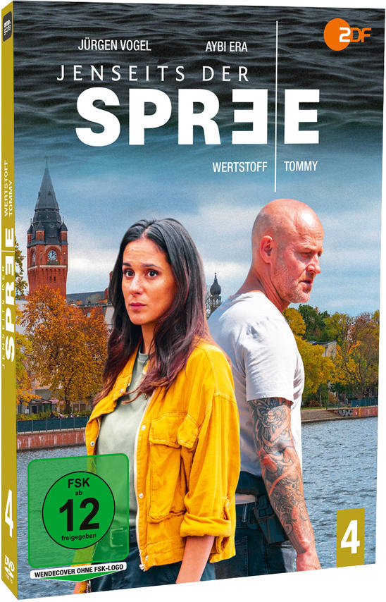 DVD-Hülle eines Films mit zwei Schauspielern am Flussufer.