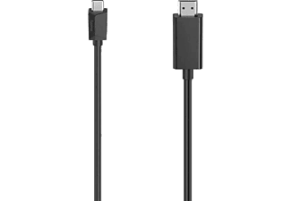 HAMA HM.200718 USB-C Plug - HDMI Plug Ultra-HD Görüntü Kablosu Siyah