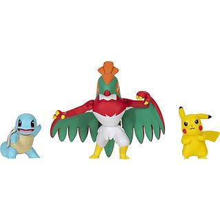 JAZWARES Pokémon : Pikachu #2, Schiggy #1, Resladero - lot de 3 - Figurines à collectionner (Multicolore)