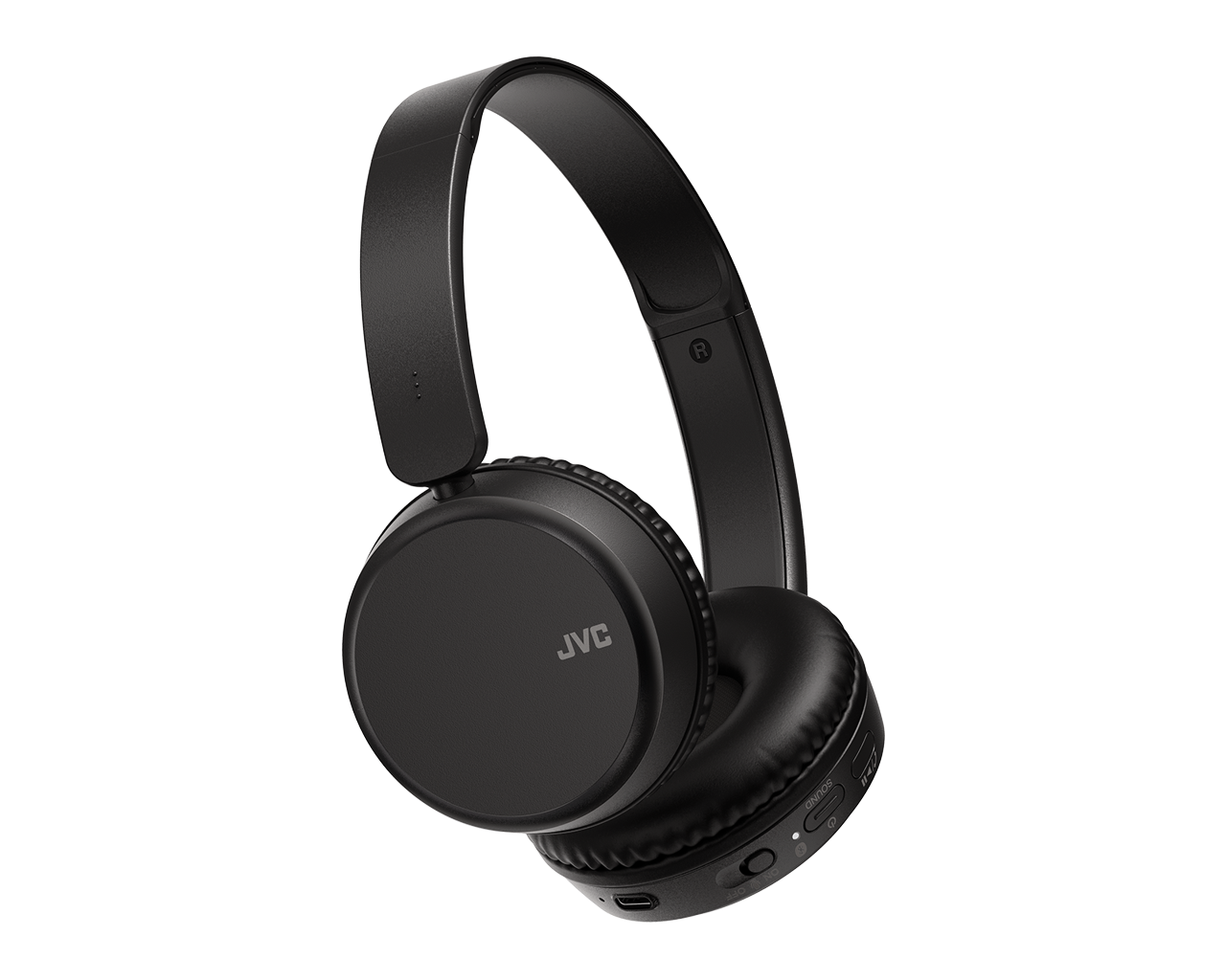 Auriculares inalámbricos - JVC HAS36WBU, Diadema, Bluetooth 5.2, Autonomía 35 h, Micrófono, Negro