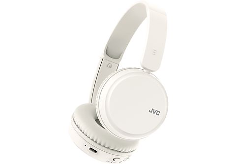 Auriculares inalámbricos - JVC HAS36WWU, Diadema, Bluetooth 5.2, Autonomía 35 h, Micrófono, Blanco