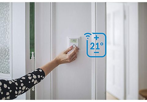 Termostato - Bosch Smart Home Termostato Ambiente, Visualizador de humedad, Google y Alexa