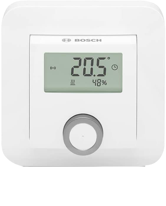 Termostato - Bosch Smart Home Termostato Ambiente, Visualizador de humedad, Google y Alexa