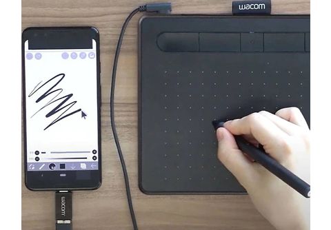 Tableta gráfica  Wacom Intuos S, Pen, Bluetooth 4.2, Negro