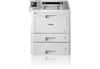 BROTHER Laserdrucker HL-L9310CDWT, A4, 31 S./Min, Farblaser, NFC, Duplex, WLAN/Ethernet, 6.8cm Touch Farbdisplay, 2x Papierkassetten, Weiß/Grau
