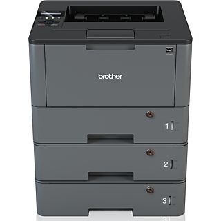 BROTHER Laserdrucker HL-L5100DNTT, A4, 40 S./Min, S/W-Laser, Duplex, Ethernet, 3x abschließbaren Papierkassetten, Grau/Schwarz