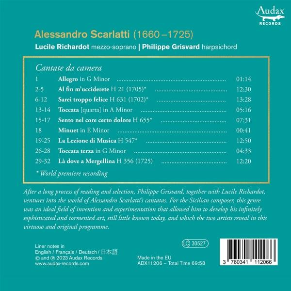Lucile Richardot Philippe Grisvard - Cantate da camera  - (CD)