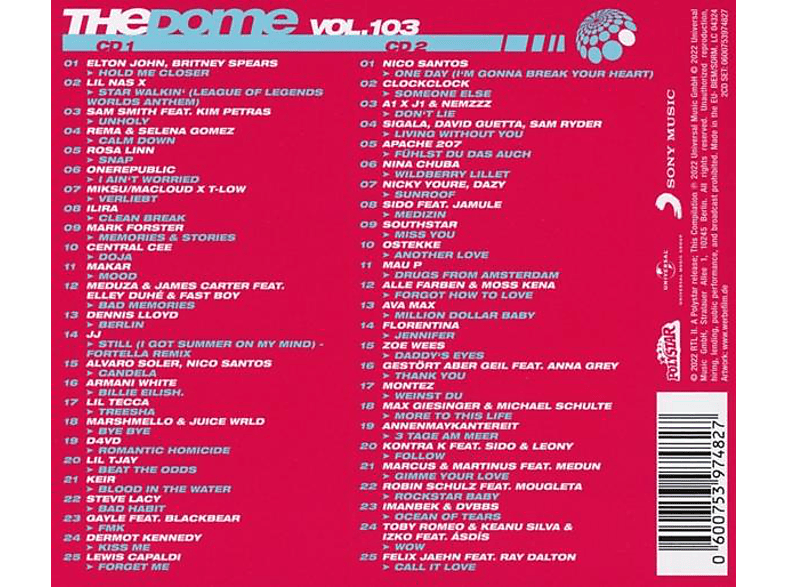 Thumbnail - VARIOUS - The Dome Vol. 103 (CD)