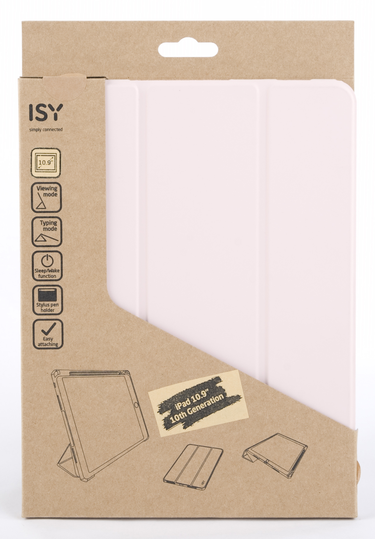 ISY ICT-2003-PK, Flip Cover, Gen, 10th iPad Rosa Apple, 10.9