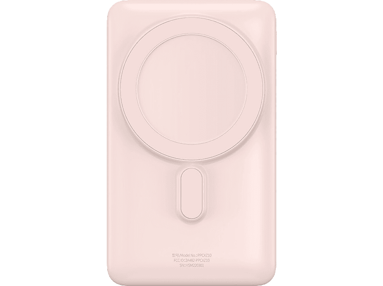 BASEUS MagSafe Overseas Wireless Powerbank 10.000 mAh Stant Özellikli Digital Display 20W Pembe