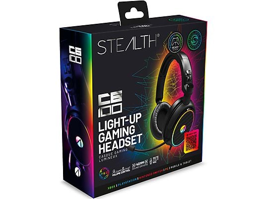 STEALTH C6-100 LED - Gaming Headset (Schwarz)