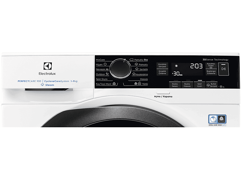 ELECTROLUX EW9HS289ST A+++ Enerji sınıfı 9kg Isı Pompalı Inverter Kurutma Makinesi Beyaz_2