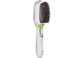 BRAUN Braun Satin Hair 7 Brush BR 750, bianco - Spazzola per capelli (Bianco/Verde)