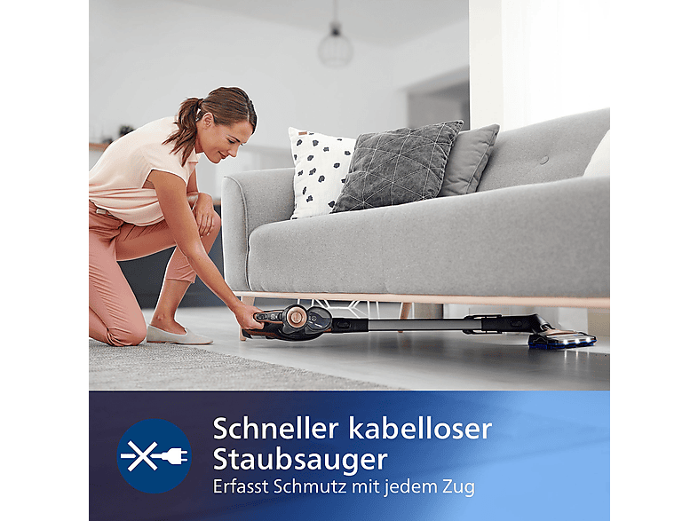 Thumbnail - PHILIPS FC6826/01 Speedpro Laufzeit bis zu 65 Min., kabellos, Akkusauger, Stielsauger, Akkubetrieb, 25,2 Volt