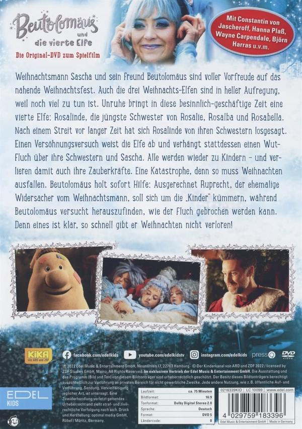 DVD-Cover mit Frauenkopf und Text auf Deutsch. Animierte Charaktere.