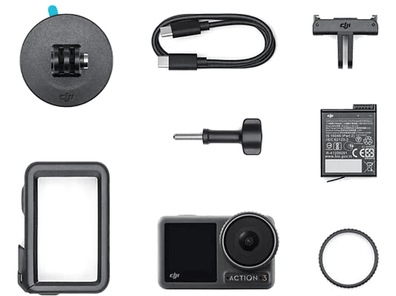 DJI Osmo Action 3 Standard Combo Aksiyon Kamera Siyah_6