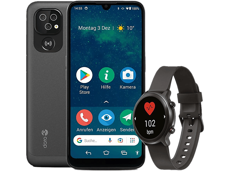 Doro Gsm 8100 32gb 4g Black + Smartwatch (8176)