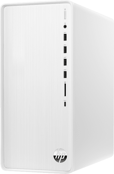 HP Desktop PC Pavilion TP01-3907ng, Intel i5-12400F, 16GB RAM, 1TB SSD, GTX 1650, Win11, Weiß Desktop PC, Intel® Core™ i5-12400 Prozessor (18 MB Cache, bis zu 4.40 GHz), 16 GB RAM SSD, Windows 11 Home, Weiß