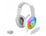 REDRAGON Pandora 2 gaming fejhallgató mikrofonnal, 3,5mm Jack +USB tápellátás, RGB, fehér (H350W-RGB-1)