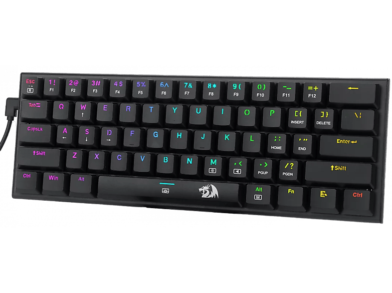 REDRAGON Anivia gaming TKL billentyűzet, mechanikus kék kapcsoló, RGB, Magyar kiosztás (K614-RGB_BLUE_HU)