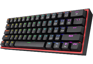 REDRAGON Fizz Pro vezeték nélküli gaming TKL billentyűzet, mech. piros kapcsoló, RGB,magyar (K616-RGB_RED_HU)